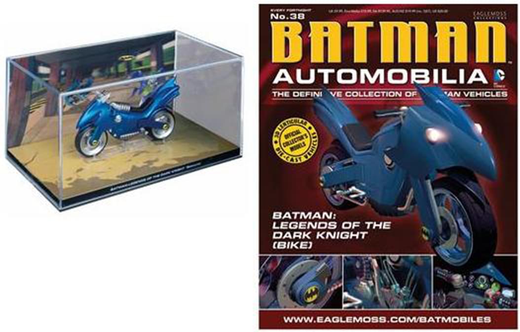 DC Batman Automobilia Figurine Magazine #38 With Batcycle