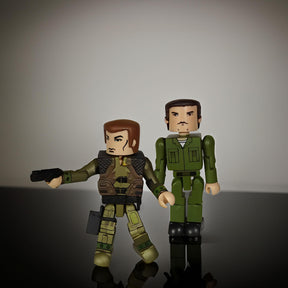 Battlestar Galactica Minimates Lt. Helo And Chief Galen Tyrol Action Figures