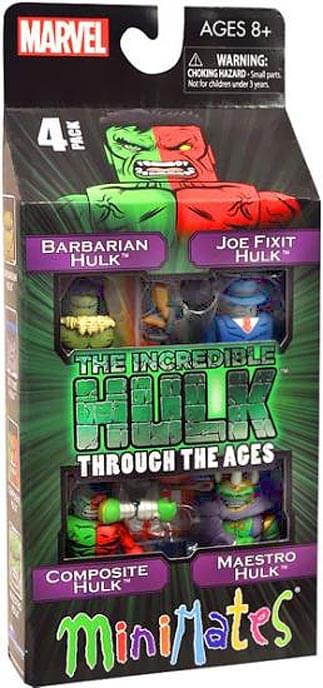 The Incredible Hulk Through The Ages Minimates Figures