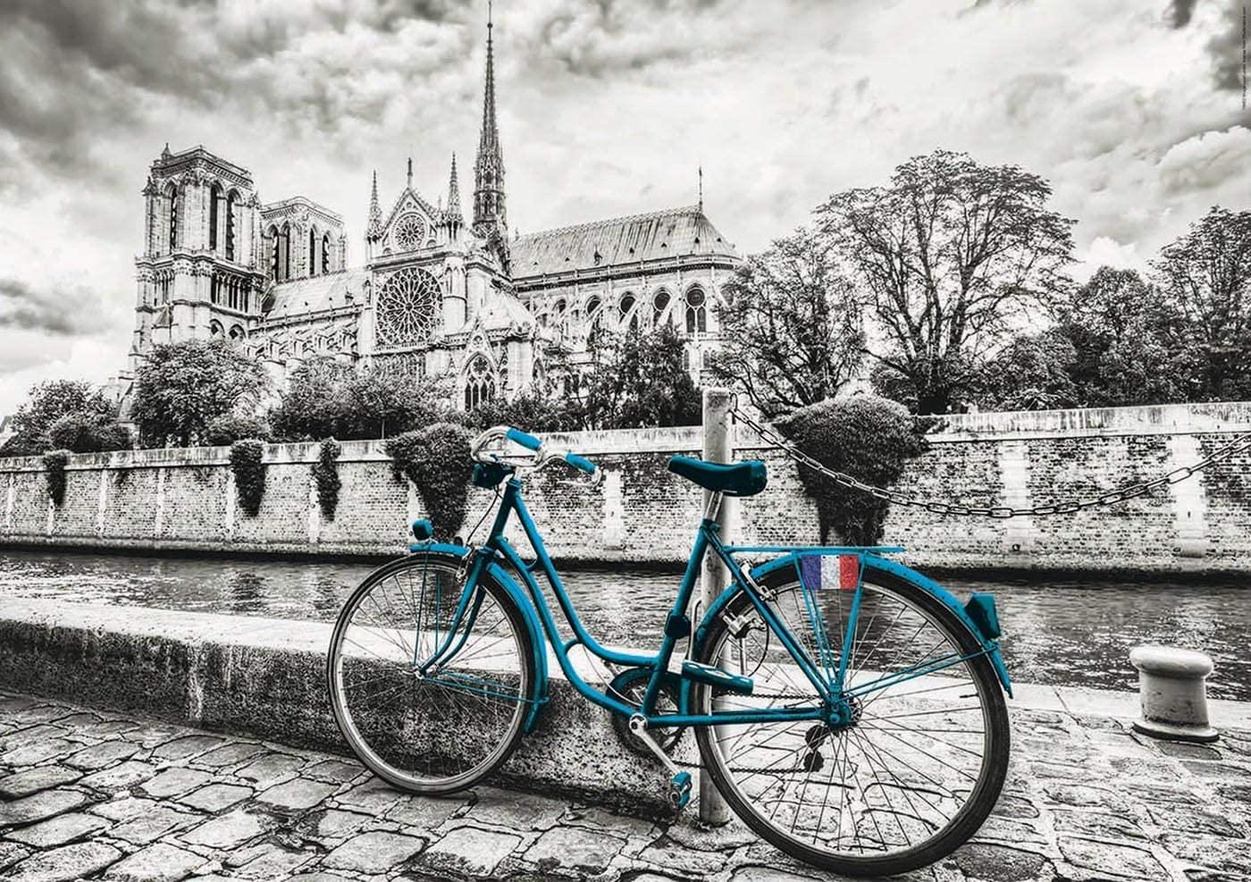 Bike Near Notre Dame 500 Piece Jigsaw Puzzle