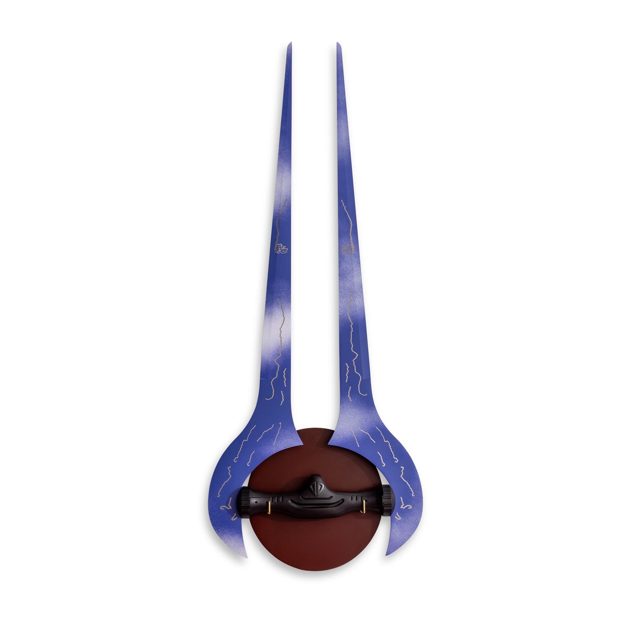 Halo Covenant Energy Sword Prop Replica w/ Wooden Wall Plaque