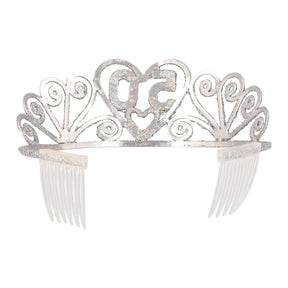 Birthday "50" Silver Spakle Tiara Adult Crown