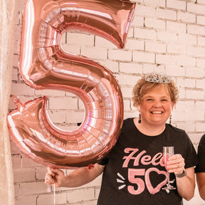 Birthday "50" Silver Spakle Tiara Adult Crown