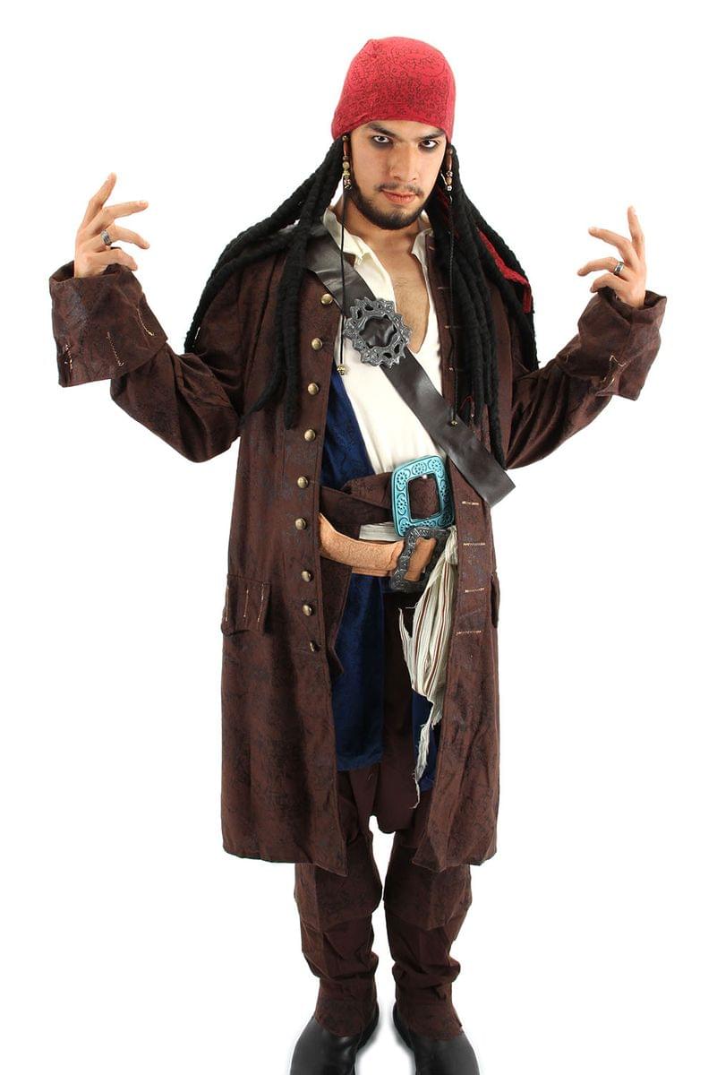 Jack Sparrow Pirates Head Scarf Dreads Costume Headpiece