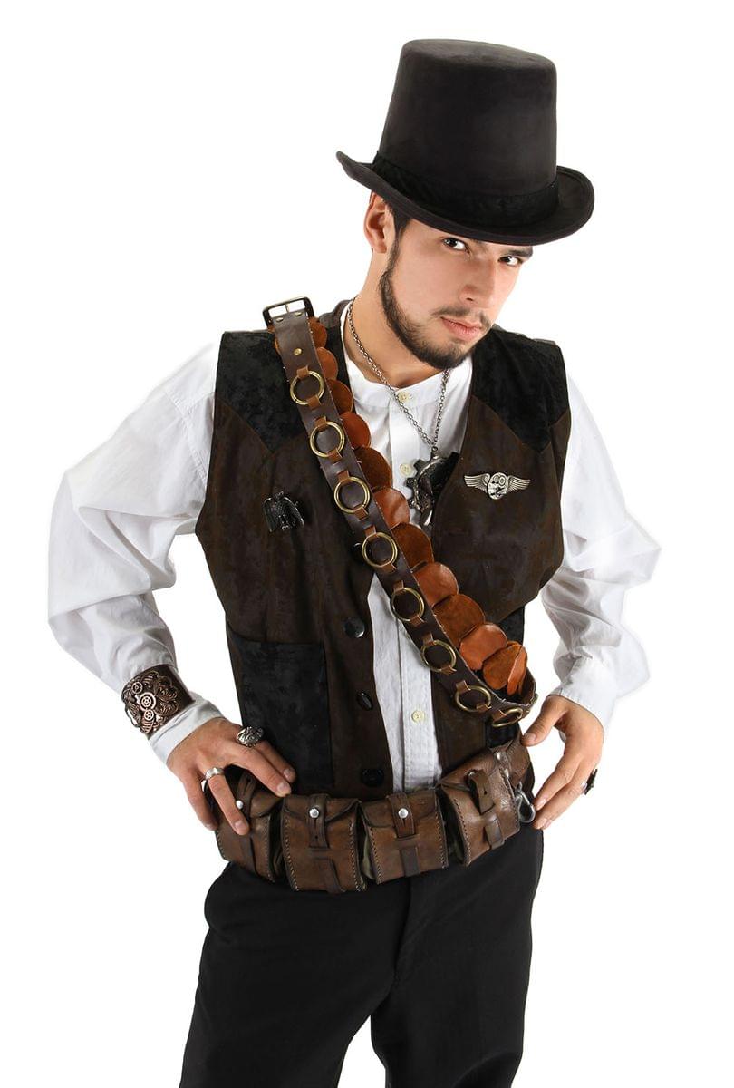 Steampunk Coachman Black Adult Costume Top Hat