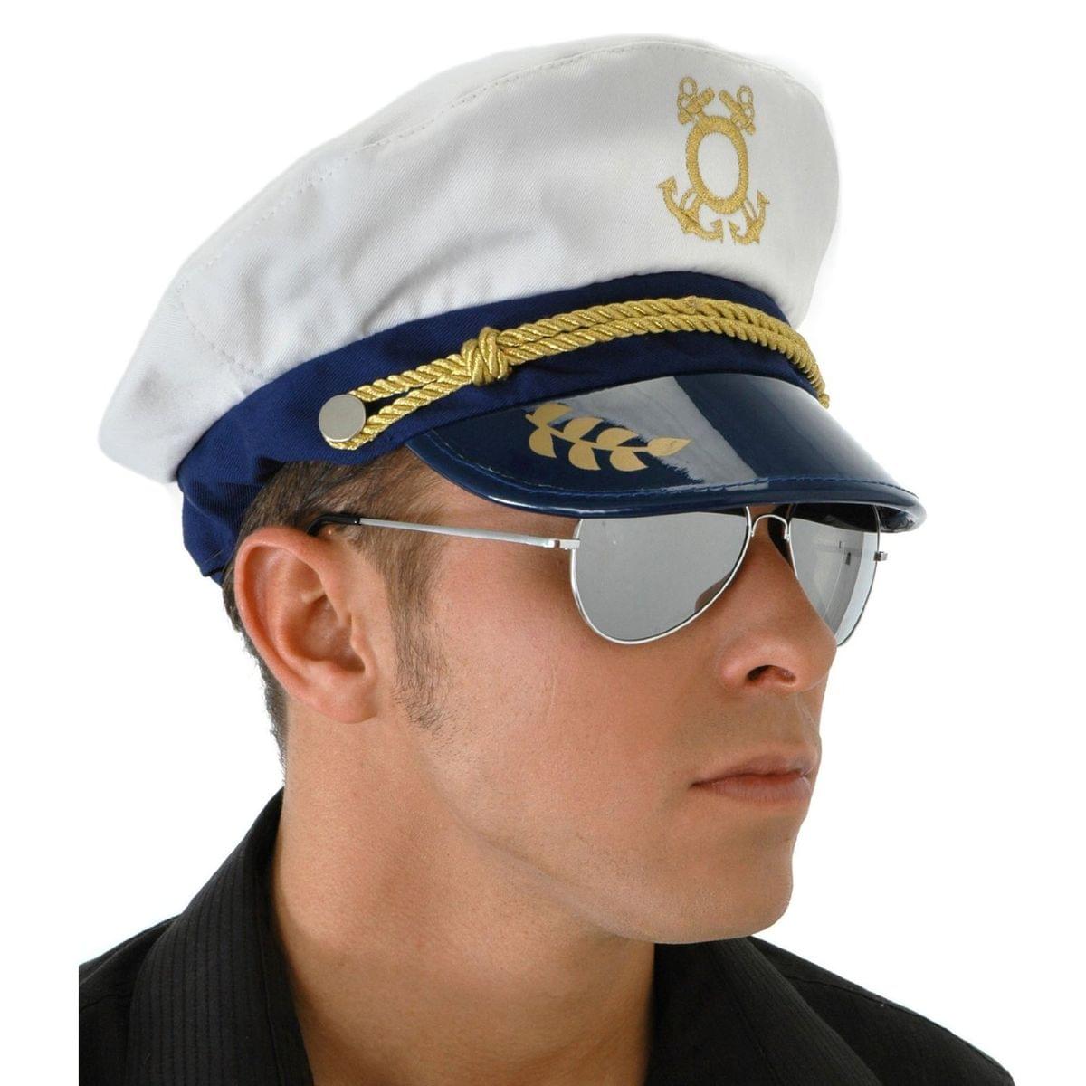 Yacht Captain Hat Adult Navy Costume Accessory One Size