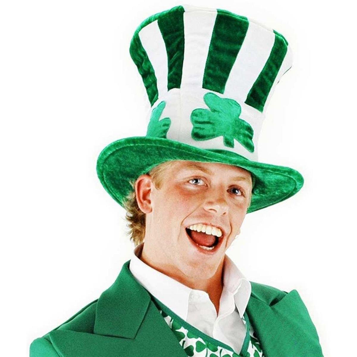 Irish Shamrock Uncle Sam Leprechaun Adult Hat Costume Accessory One Size