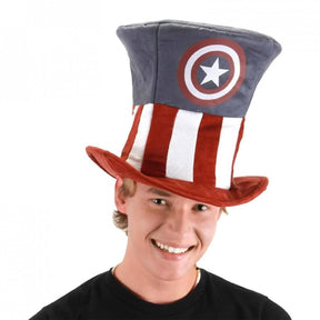 Captain America Adult Costume Top Hat