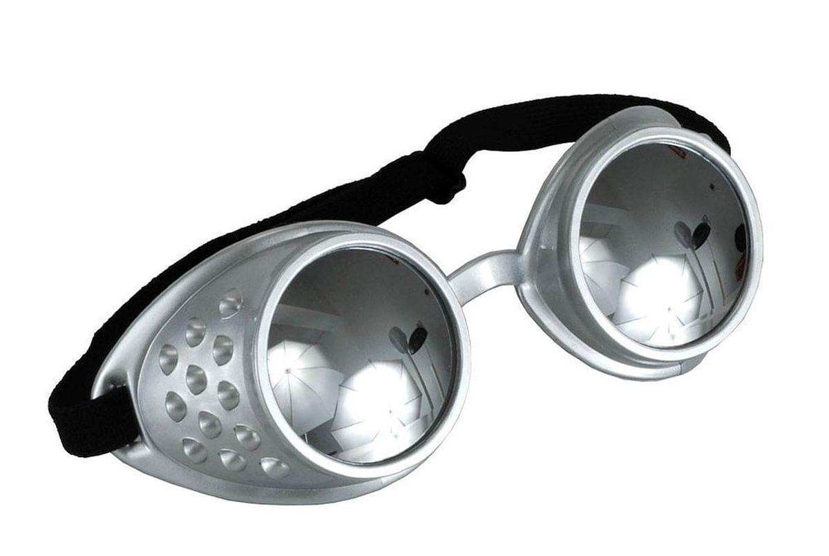Atomic Ray Adult Costume Goggle Silver