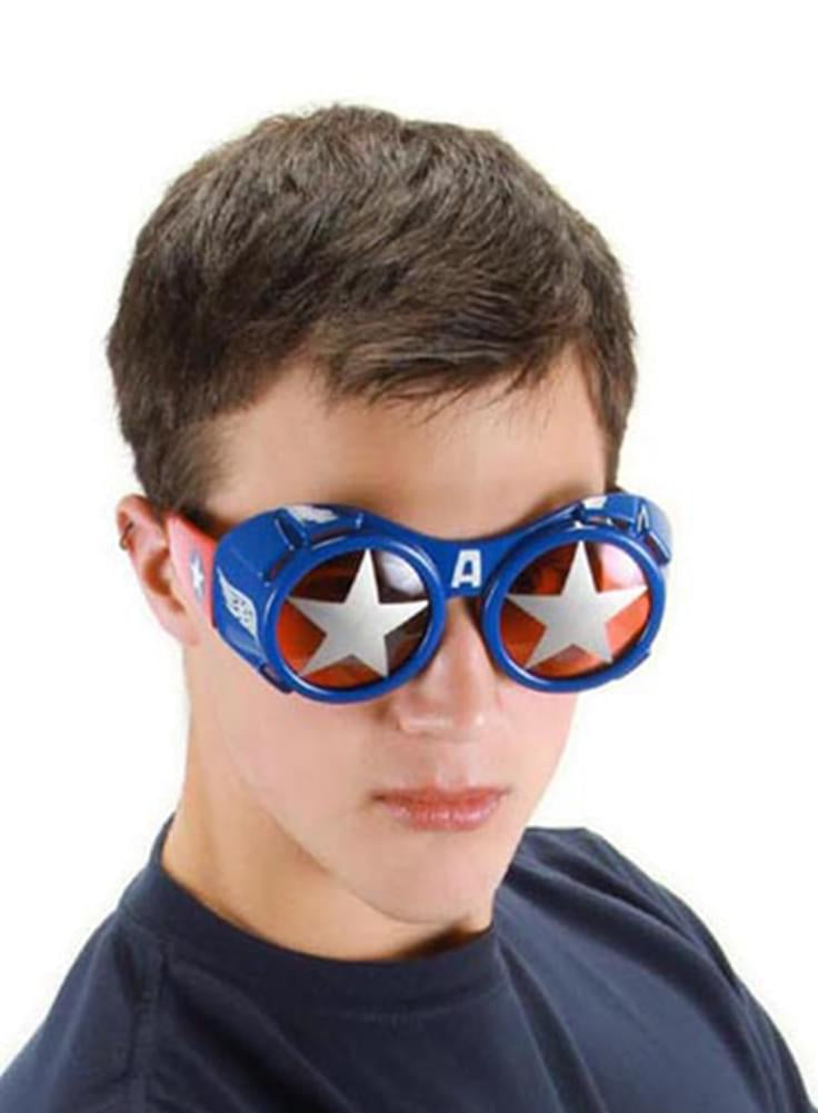 Captain America Costume Goggles Adult