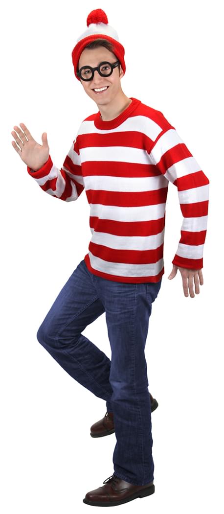Where's Waldo Deluxe Costume Adult