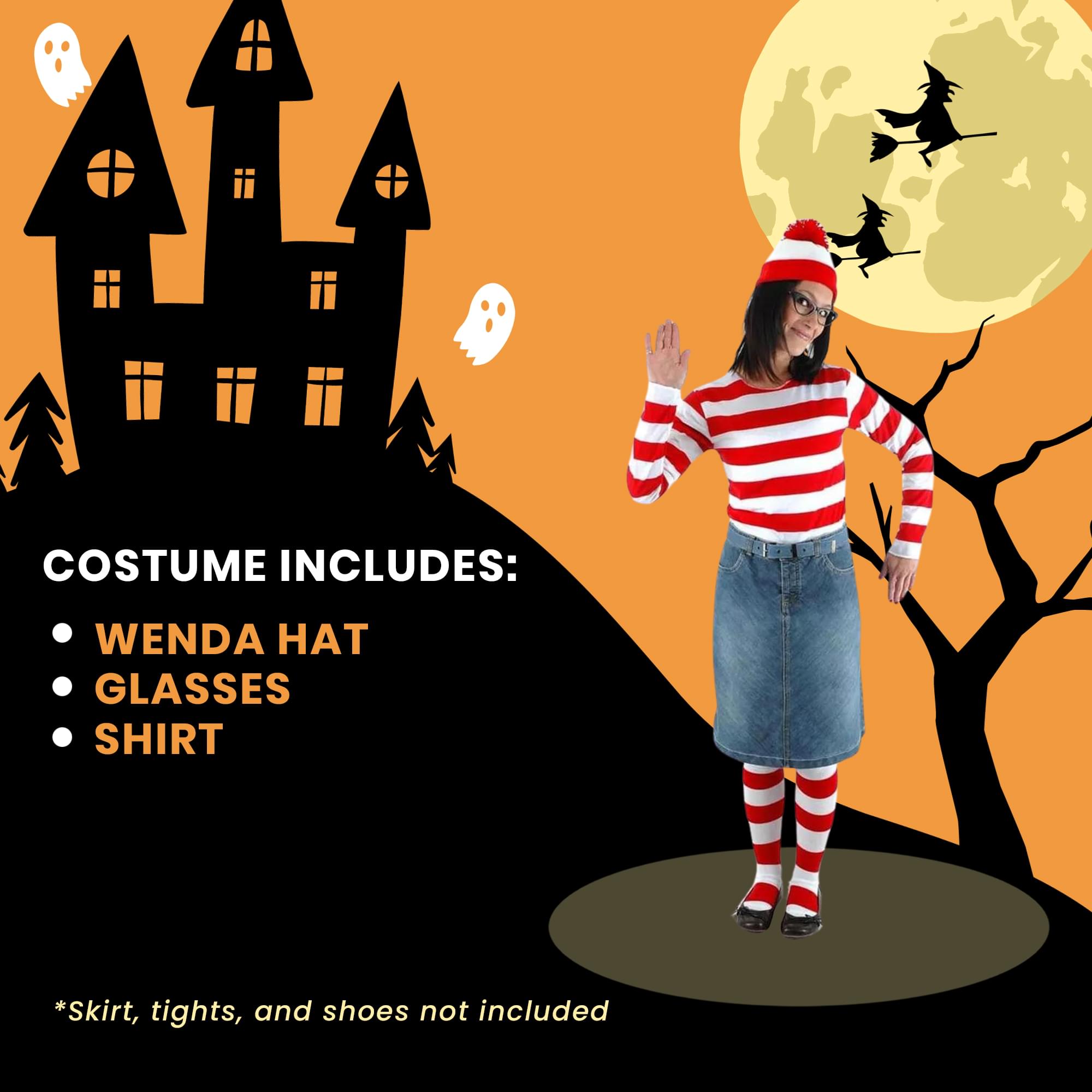 Where's Waldo Wenda Costume Kit Adult
