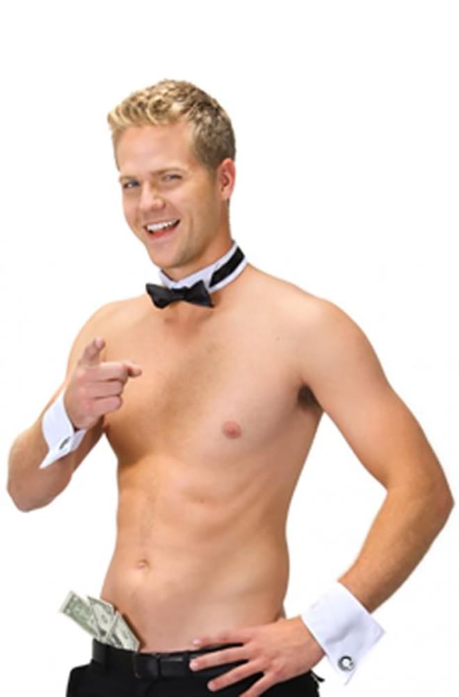 Male Dancer Stripper Collar & Cuffs Costume Kit Adult Standard