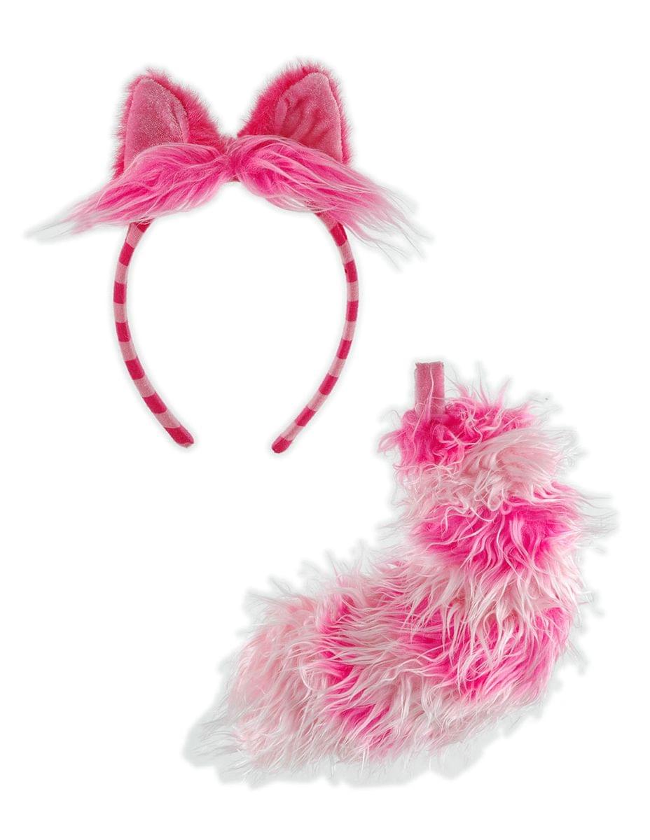Alice In Wonderland Cheshire Cat Kid and Adult Costume Headband and Tail Unisize