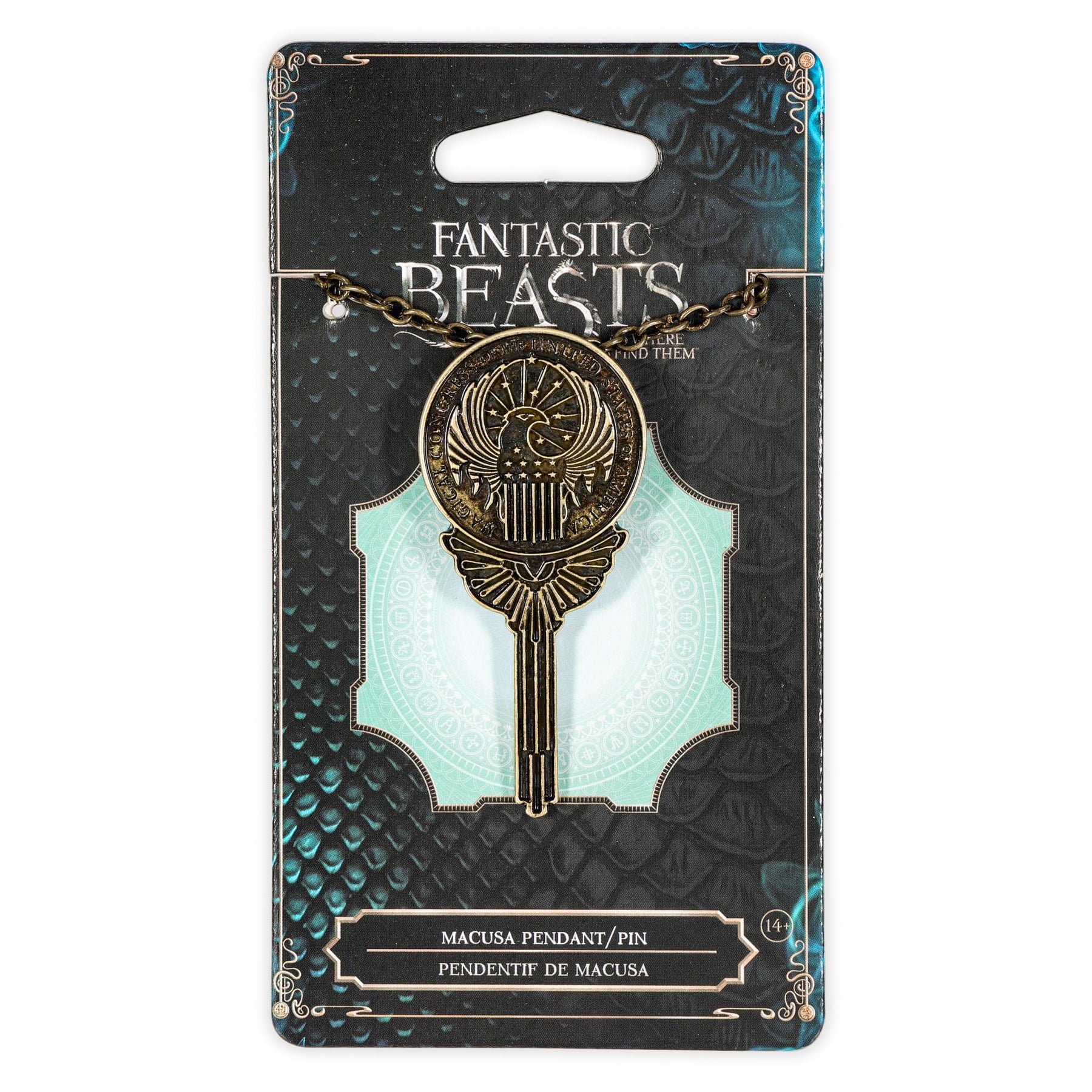 Fantastic Beasts MACUSA Costume Pin Pendant with Chain