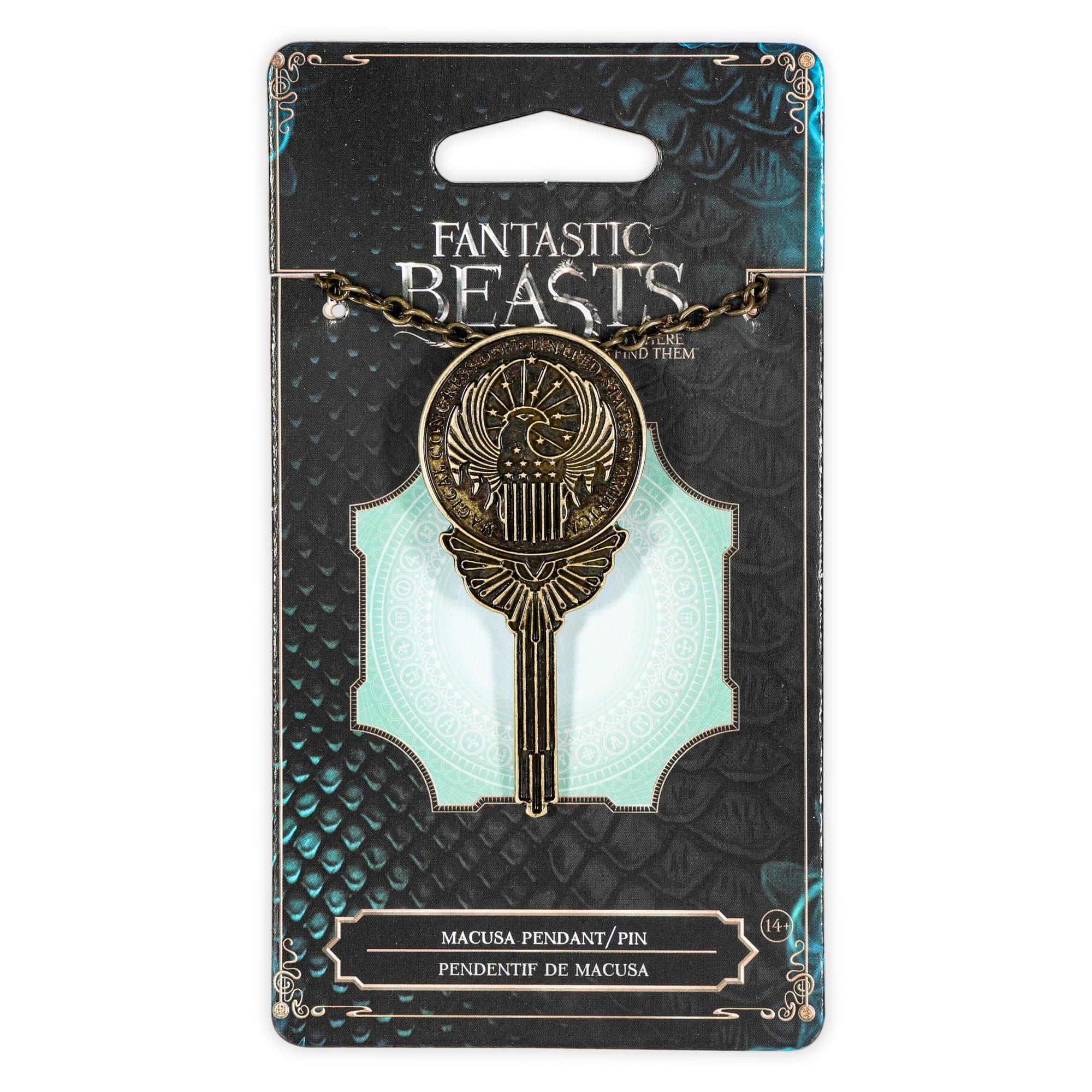 Fantastic Beasts MACUSA Costume Pin Pendant with Chain