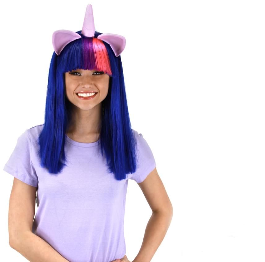 My Little Pony Twilight Sparkle Adult Costume Wig W/Ears & Horn