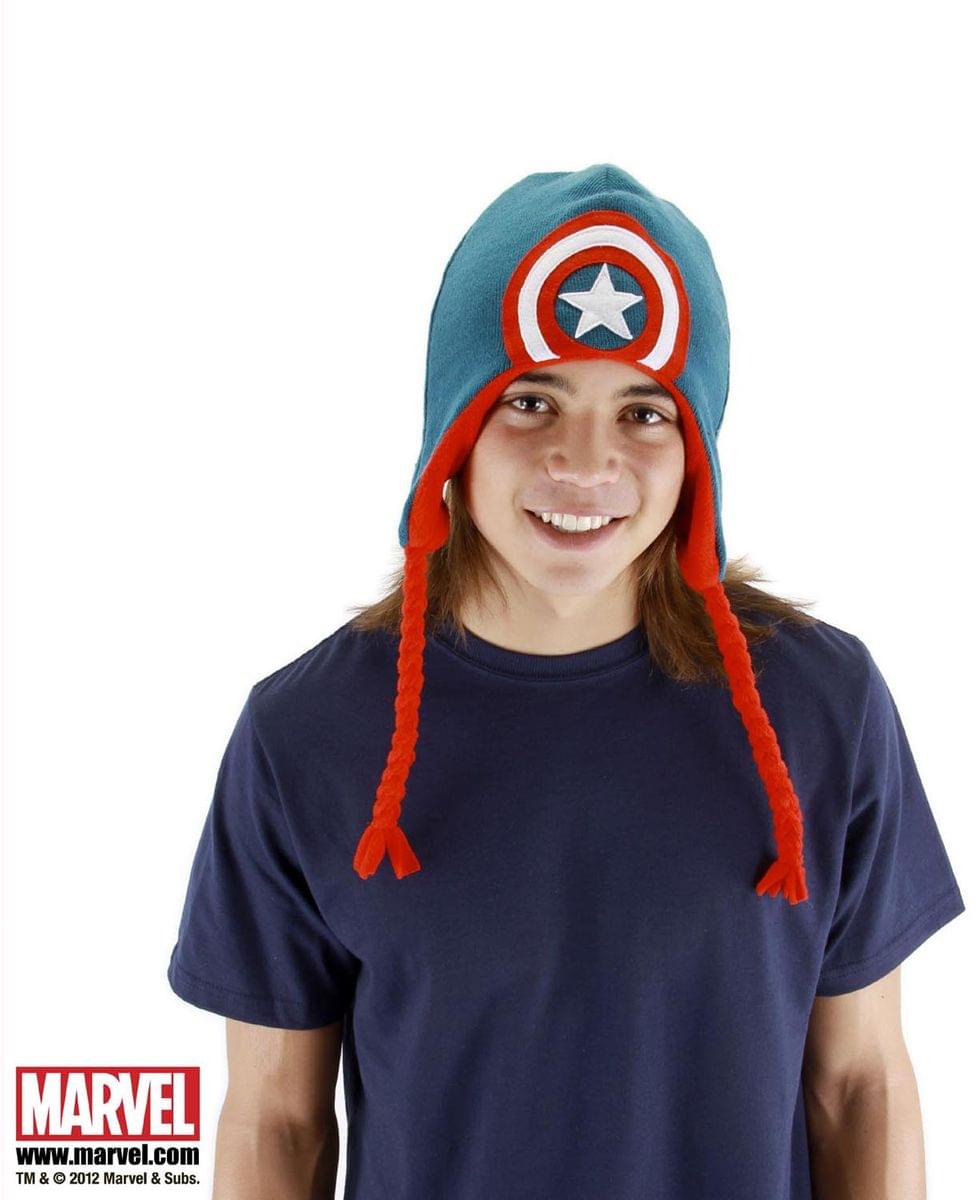 The Avengers Captain America Costume Knit Laplander Hat