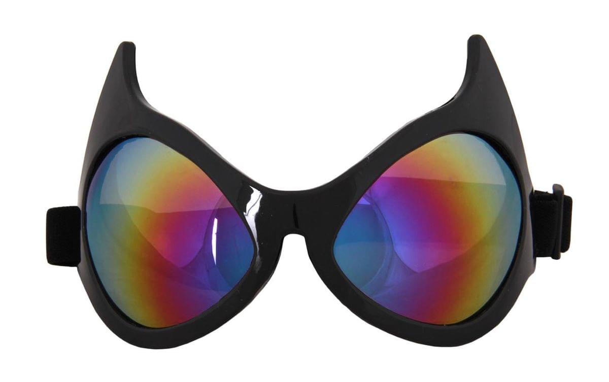Cat Eye Costume Goggles Adult: Rainbow Lens