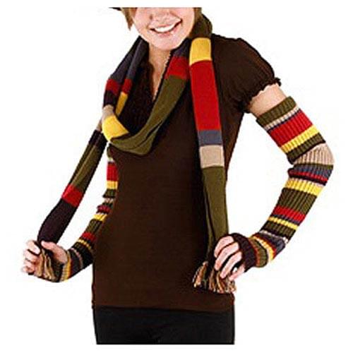 Doctor Who 4th Doctor Arm Warmers: Multicolor