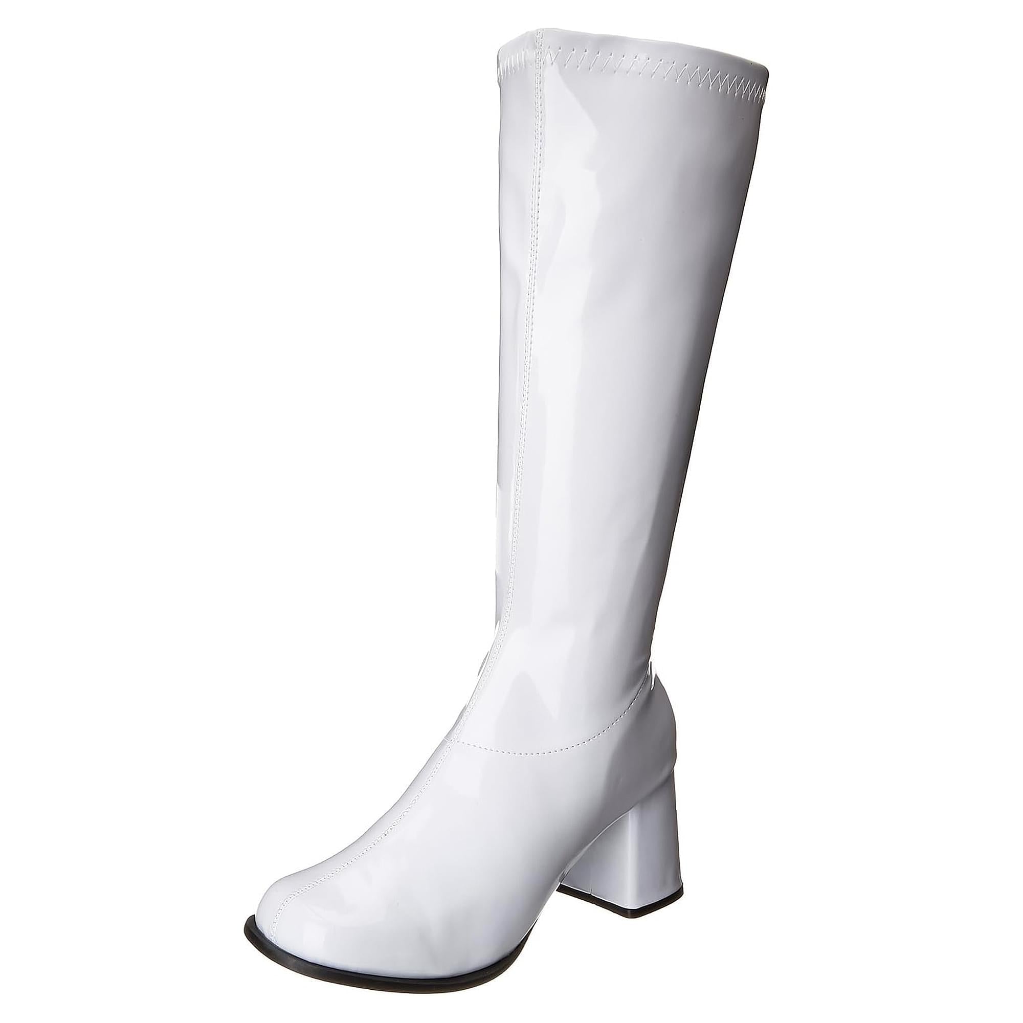White Gogo Womens Costume Boots