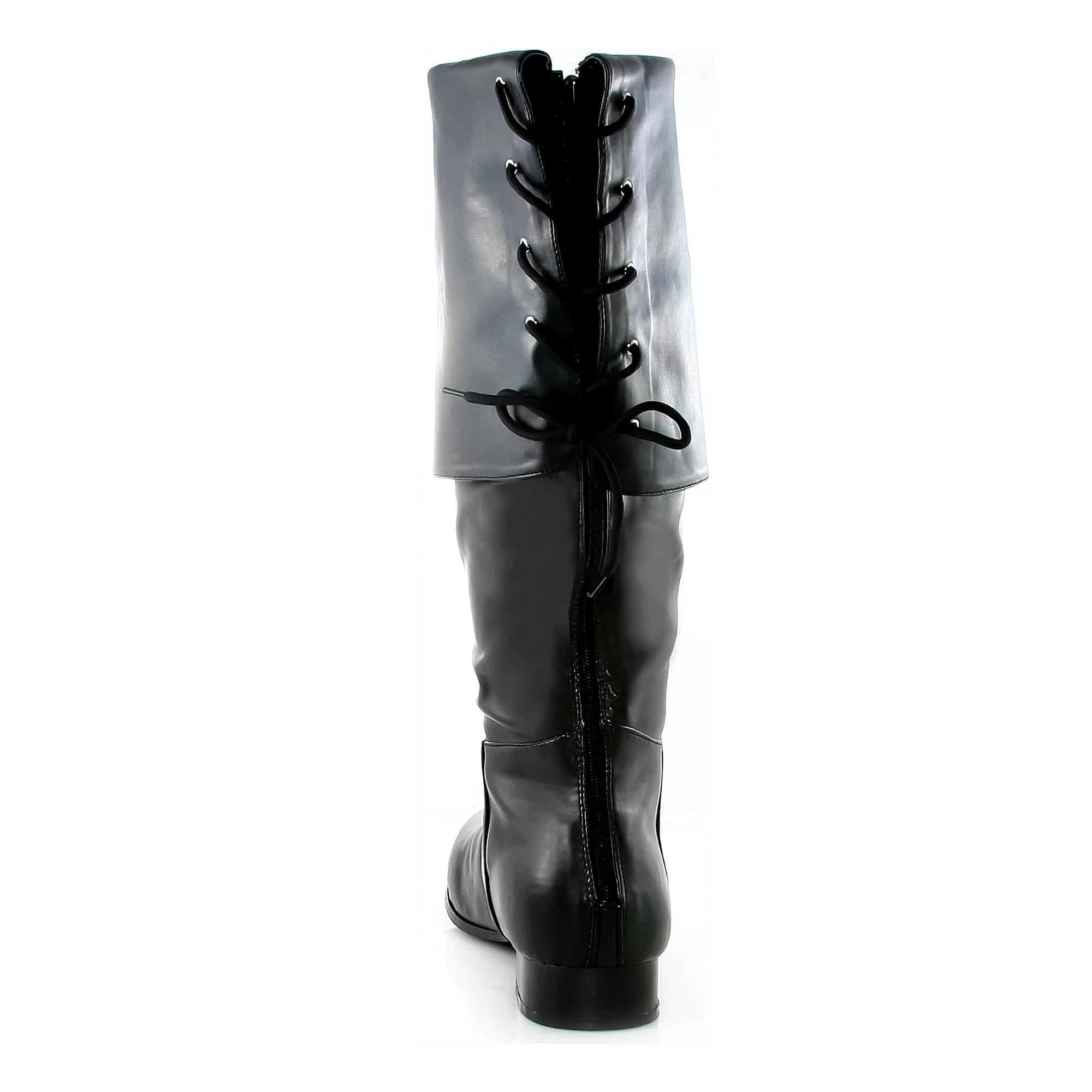 Sparrow Black  Pirate Mens Costume Boots