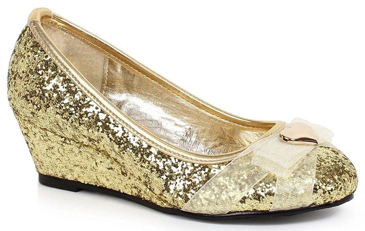 Gold Glitter Princess Child Costume Shoe