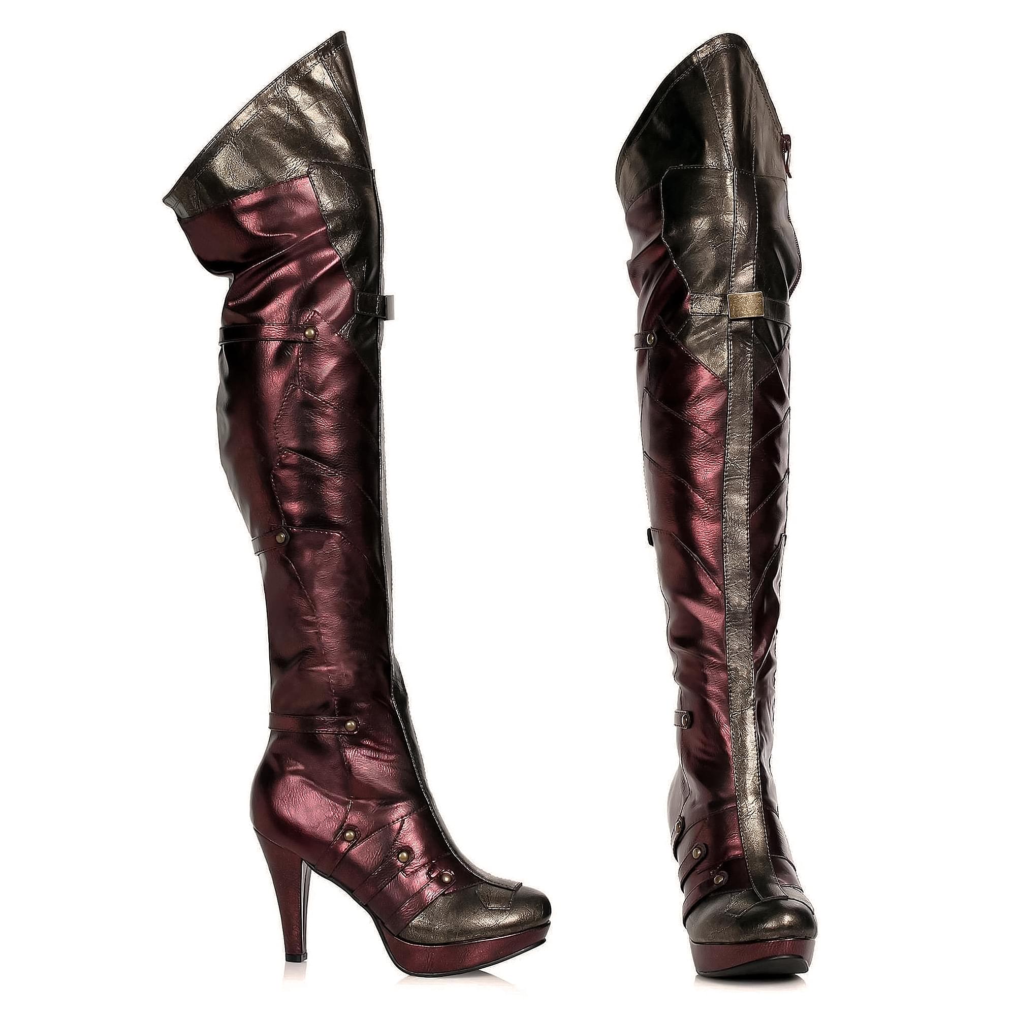Wonder Boots Costume Thigh High 4" Heel Adult Boots