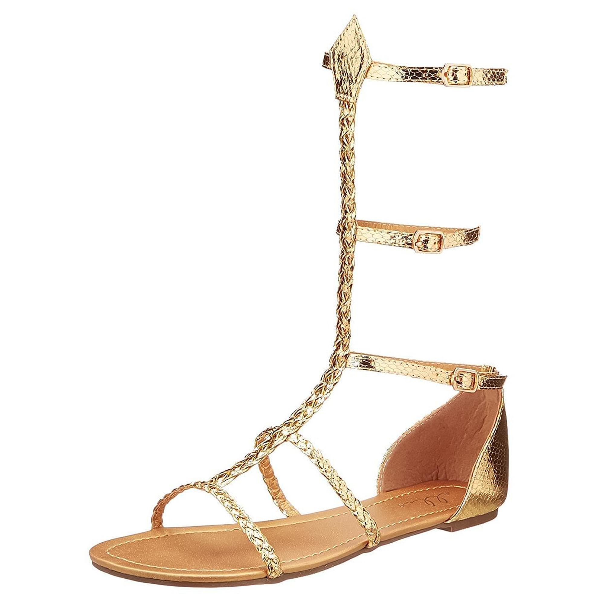 Cairo Gladiator Women's Costume Sandals, Gold