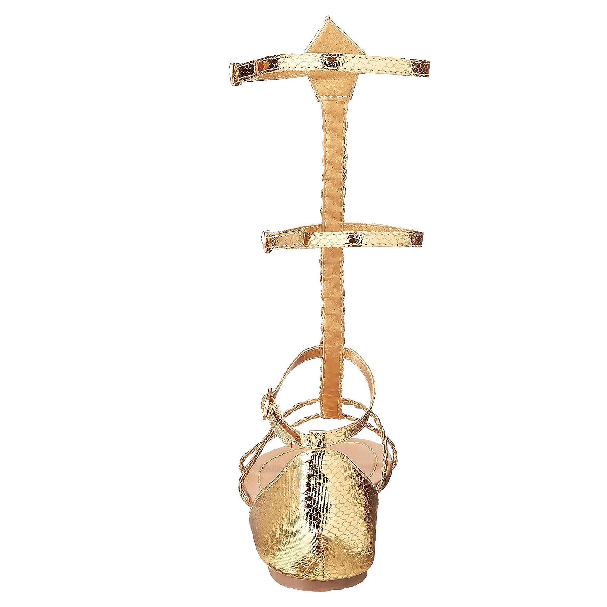 Cairo Gladiator Women's Costume Sandals, Gold
