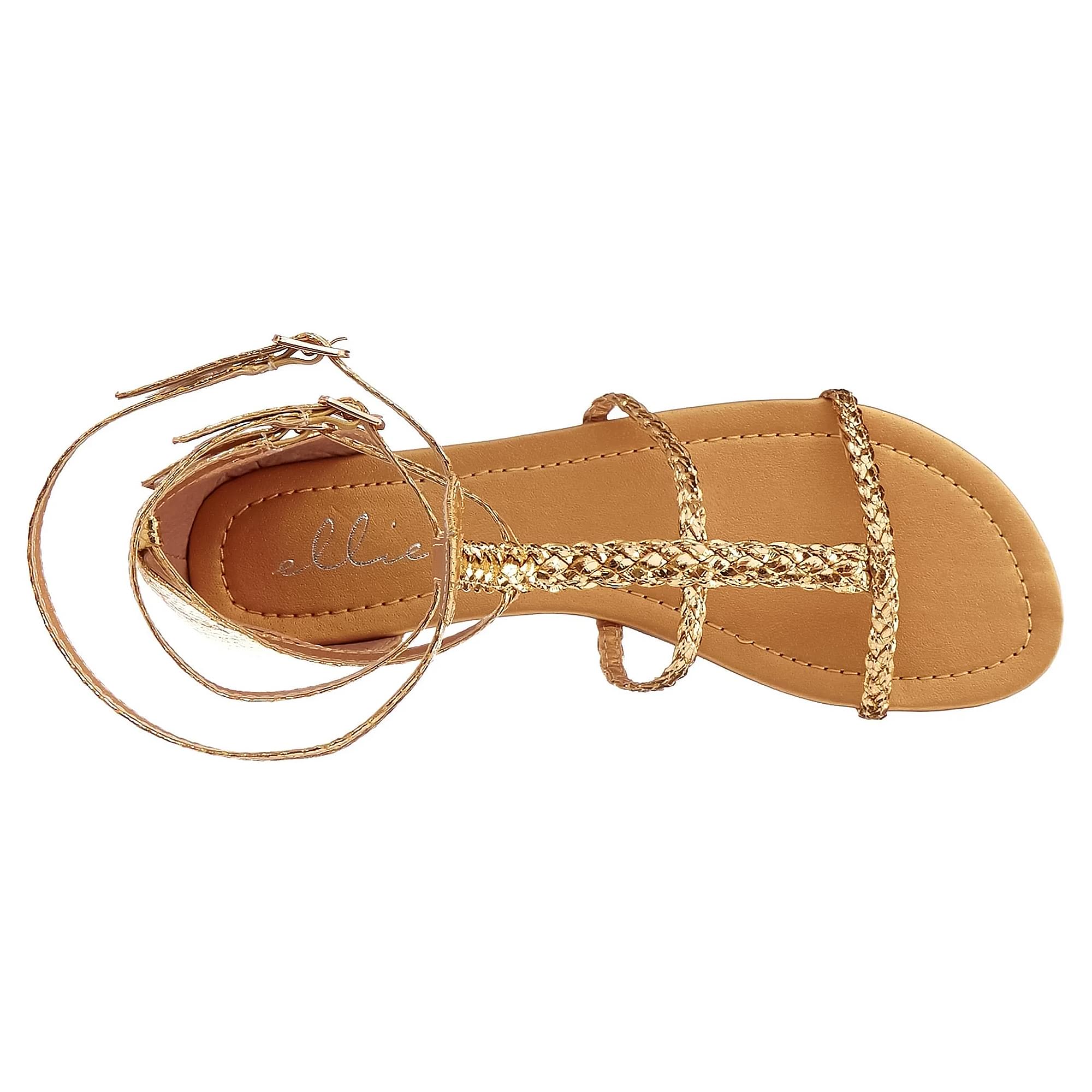 Cairo Gladiator Women's Costume Sandals, Gold