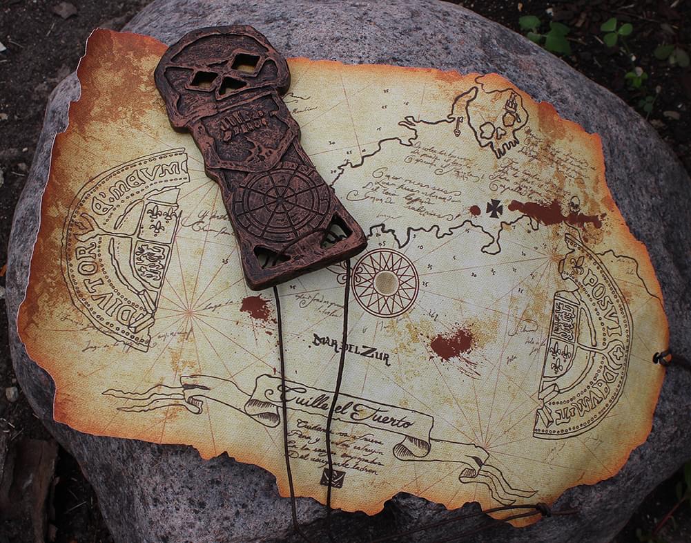 Goonies Treasure Map & Skeleton Key Set