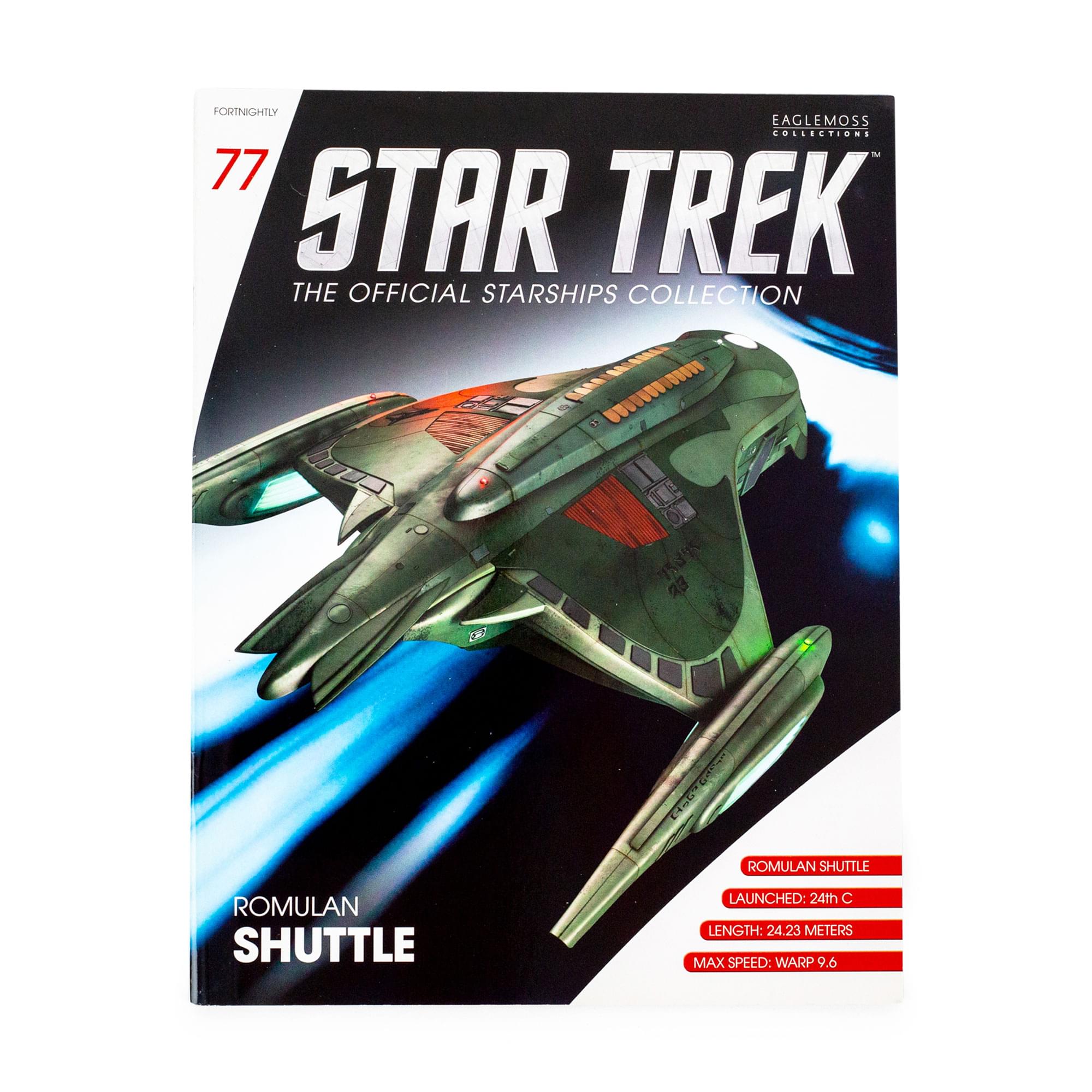 Eaglemoss Star Trek Starships Romulan Shuttle Magazine | Issue #77