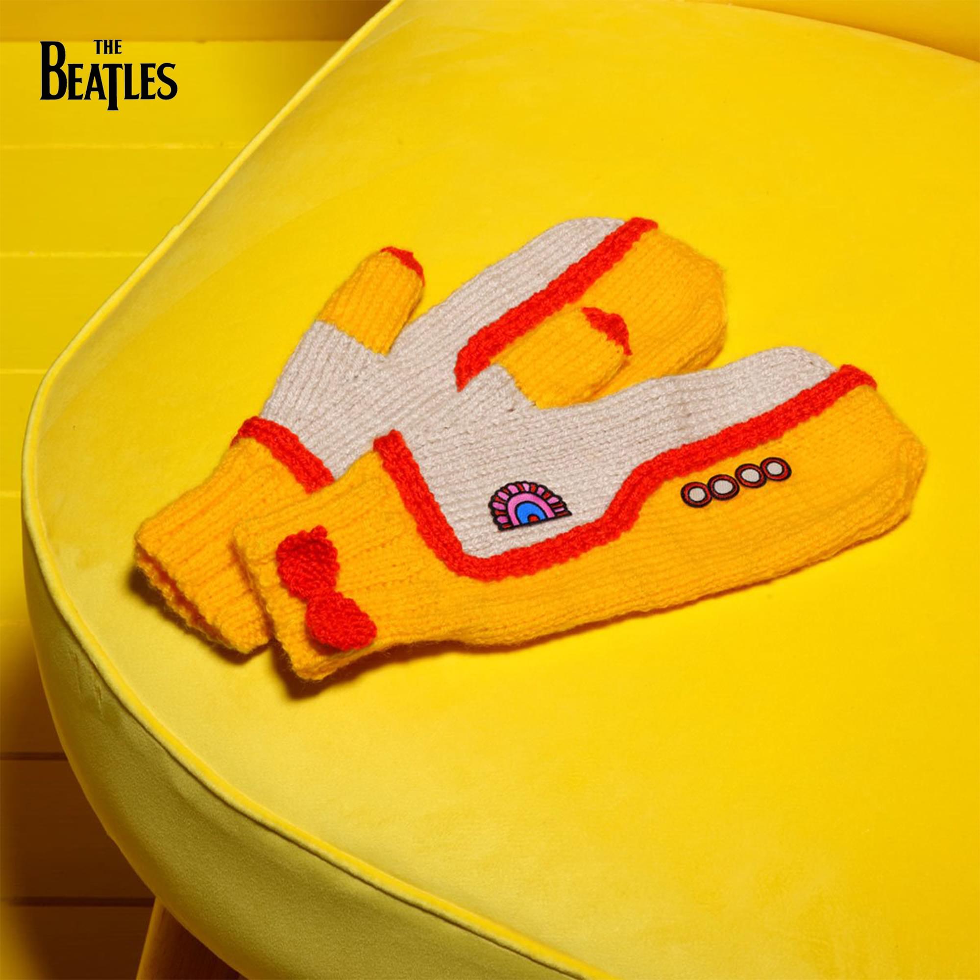 The Beatles Yellow Submarine Mittens Knitting Kit