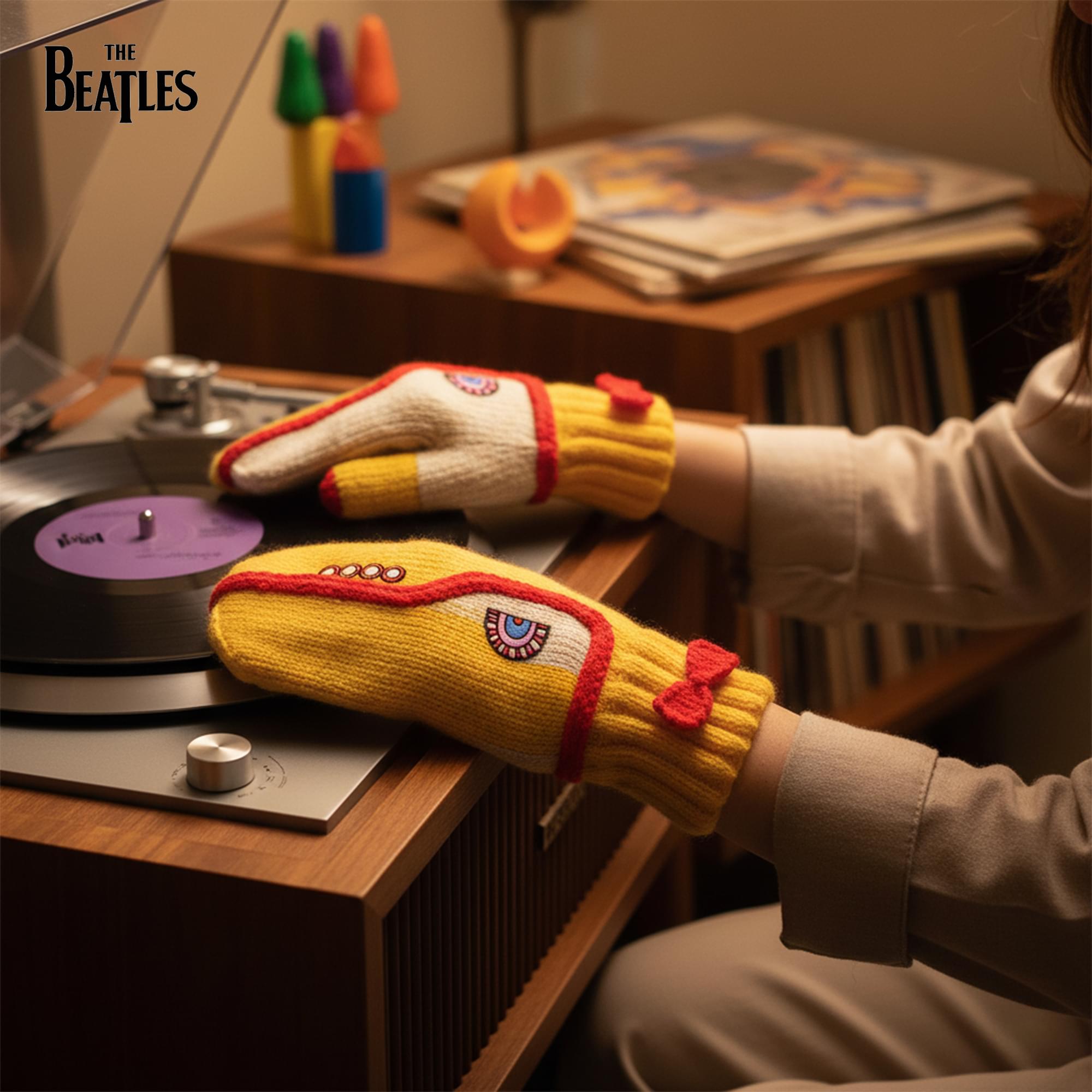 The Beatles Yellow Submarine Mittens Knitting Kit
