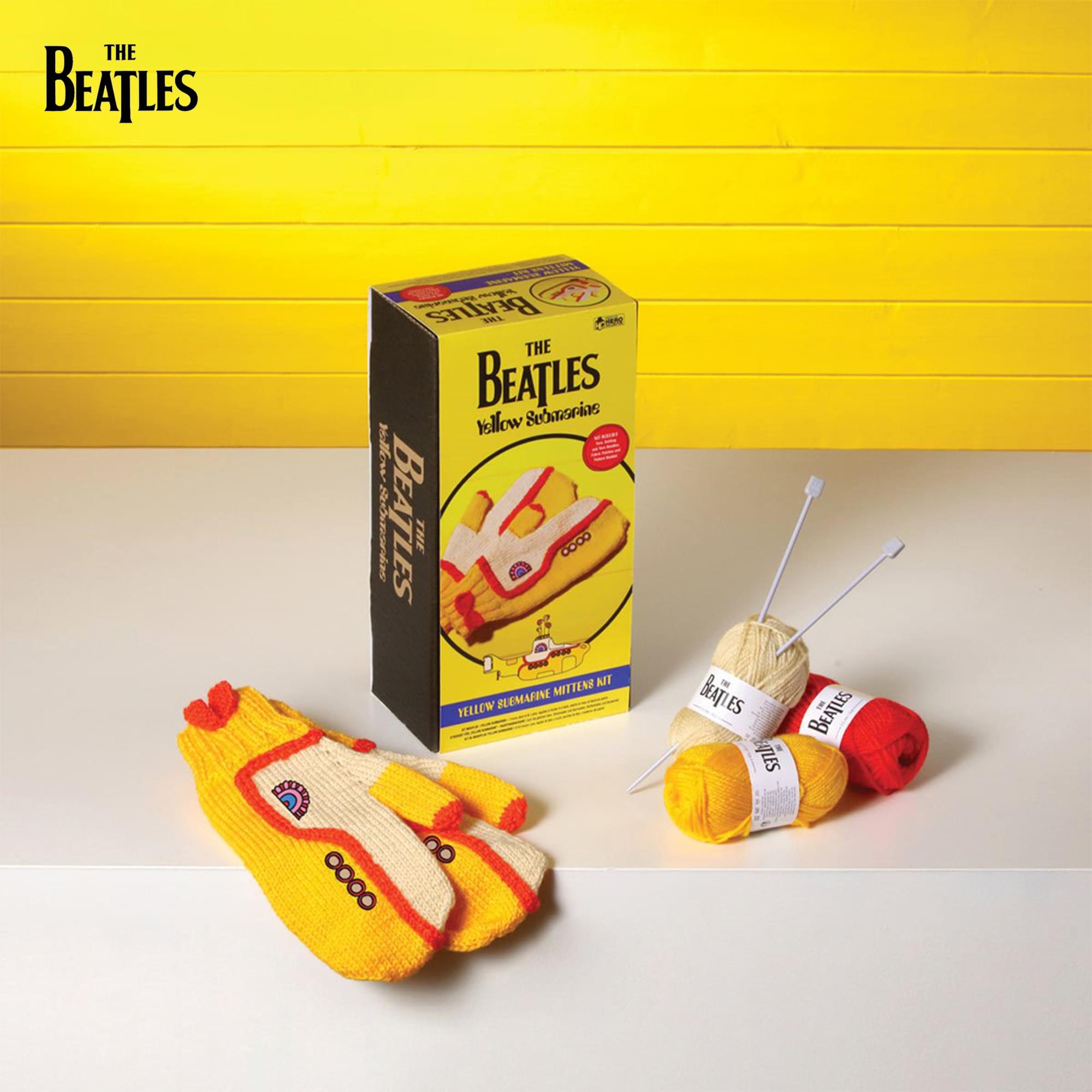 The Beatles Yellow Submarine Mittens Knitting Kit