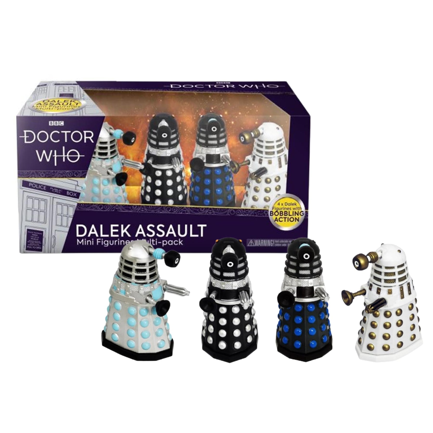 Eaglemoss Doctor Who Dalek 3 Inch Figure Assault Set of 4 Brand New