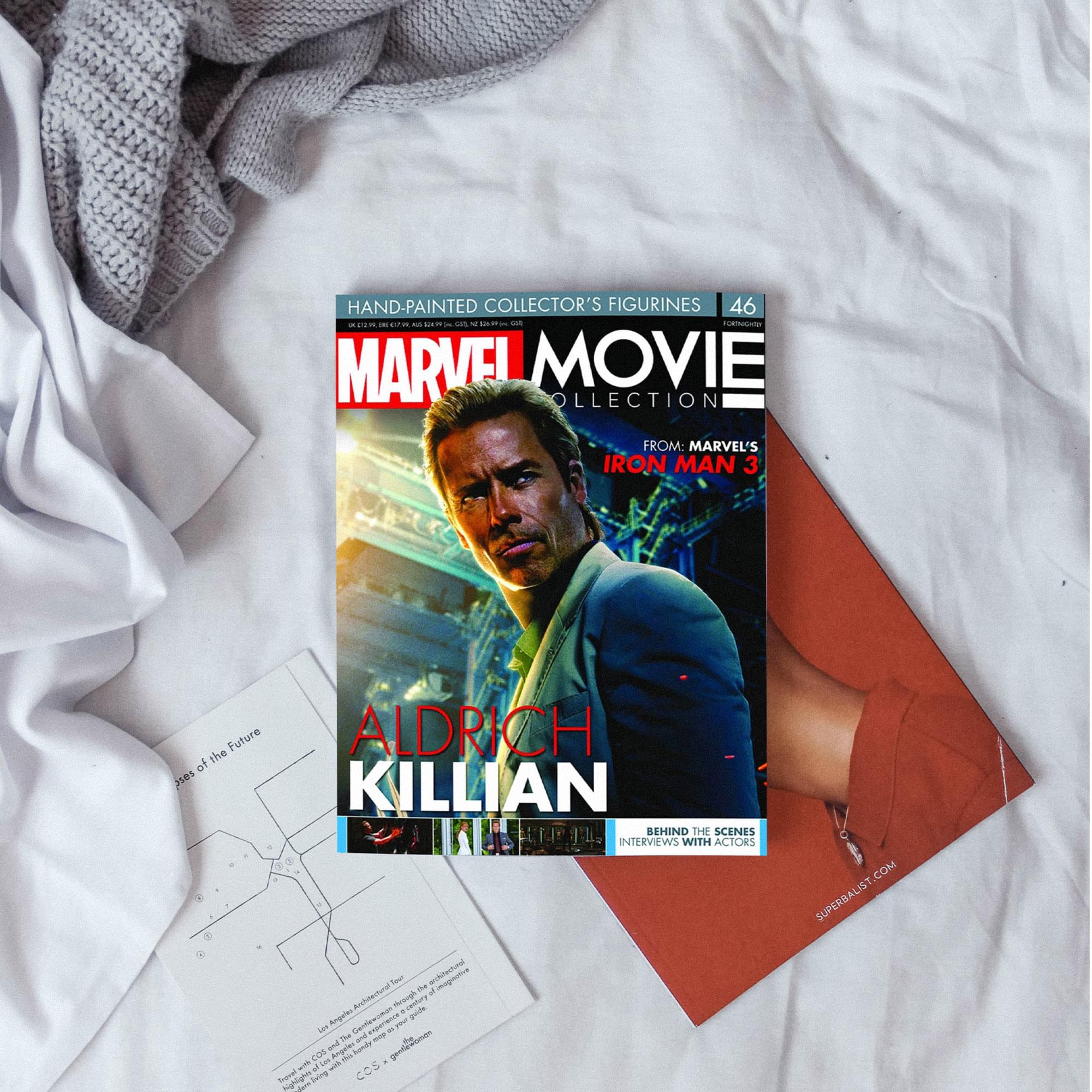Eaglemoss Marvel Movie Collection Magazine Issue #46 Aldrich Killian