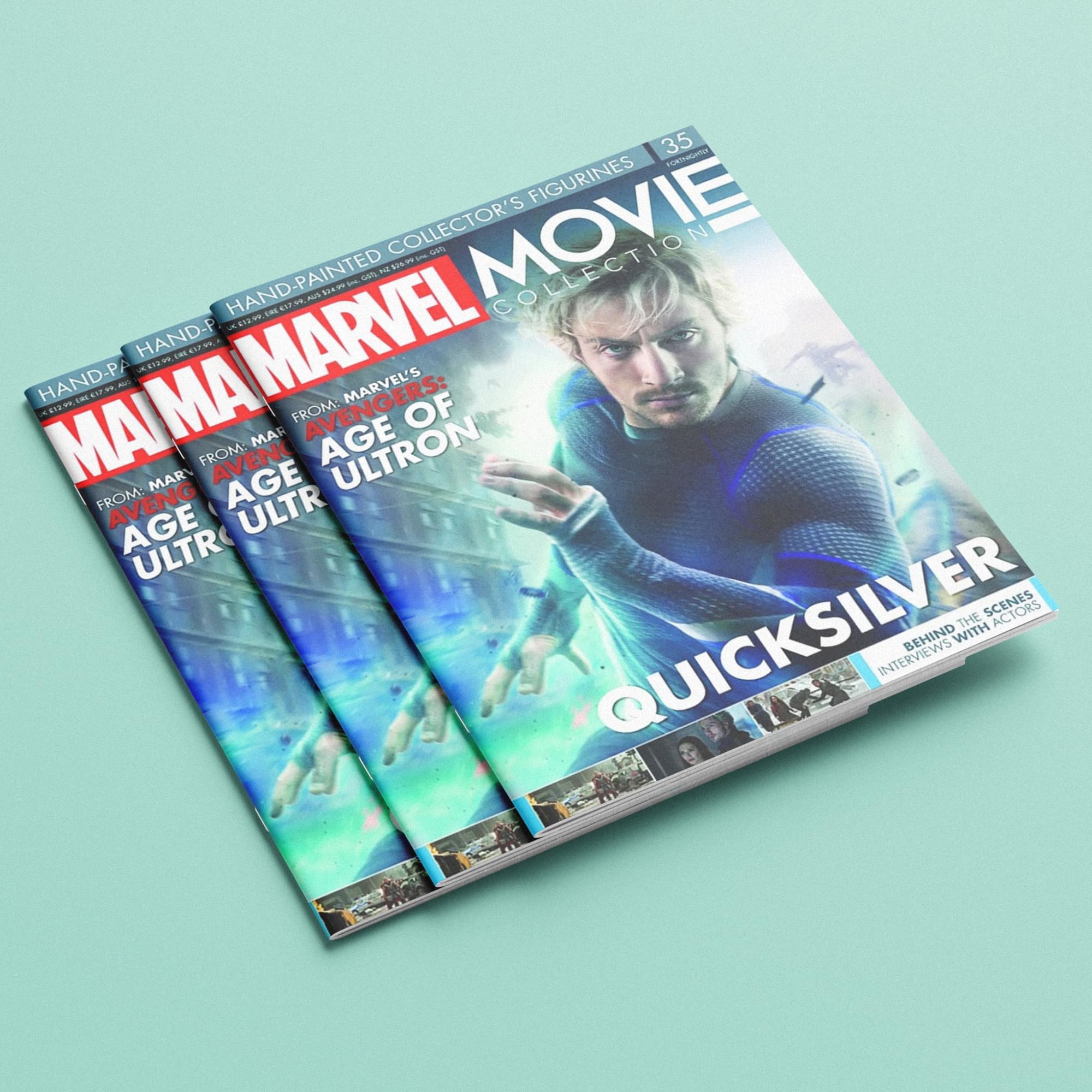 Eaglemoss Marvel Movie Collection Magazine Issue #35 Quicksilver