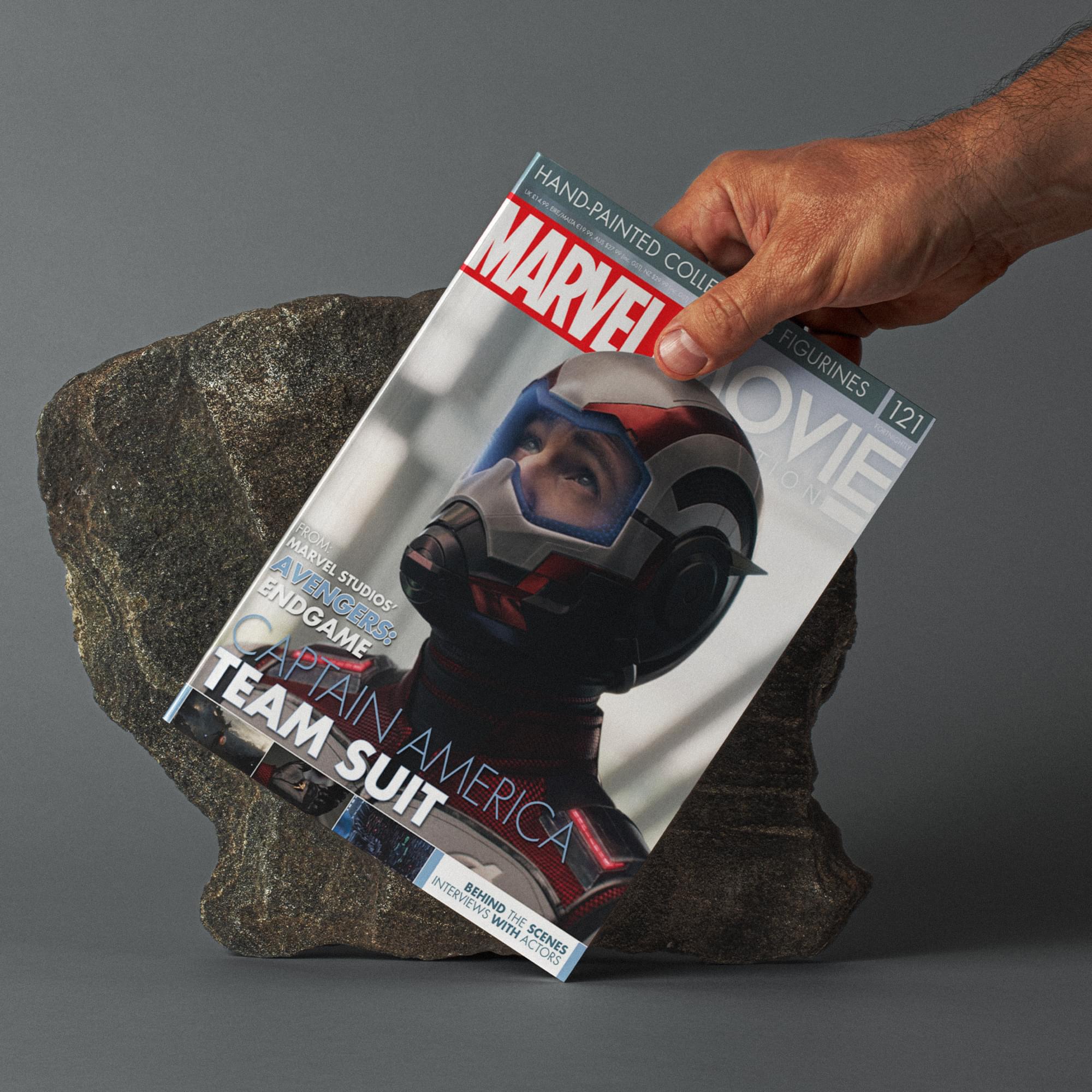 Eaglemoss Marvel Movie Collection Magazine Issue #121 Captain America Team Suit