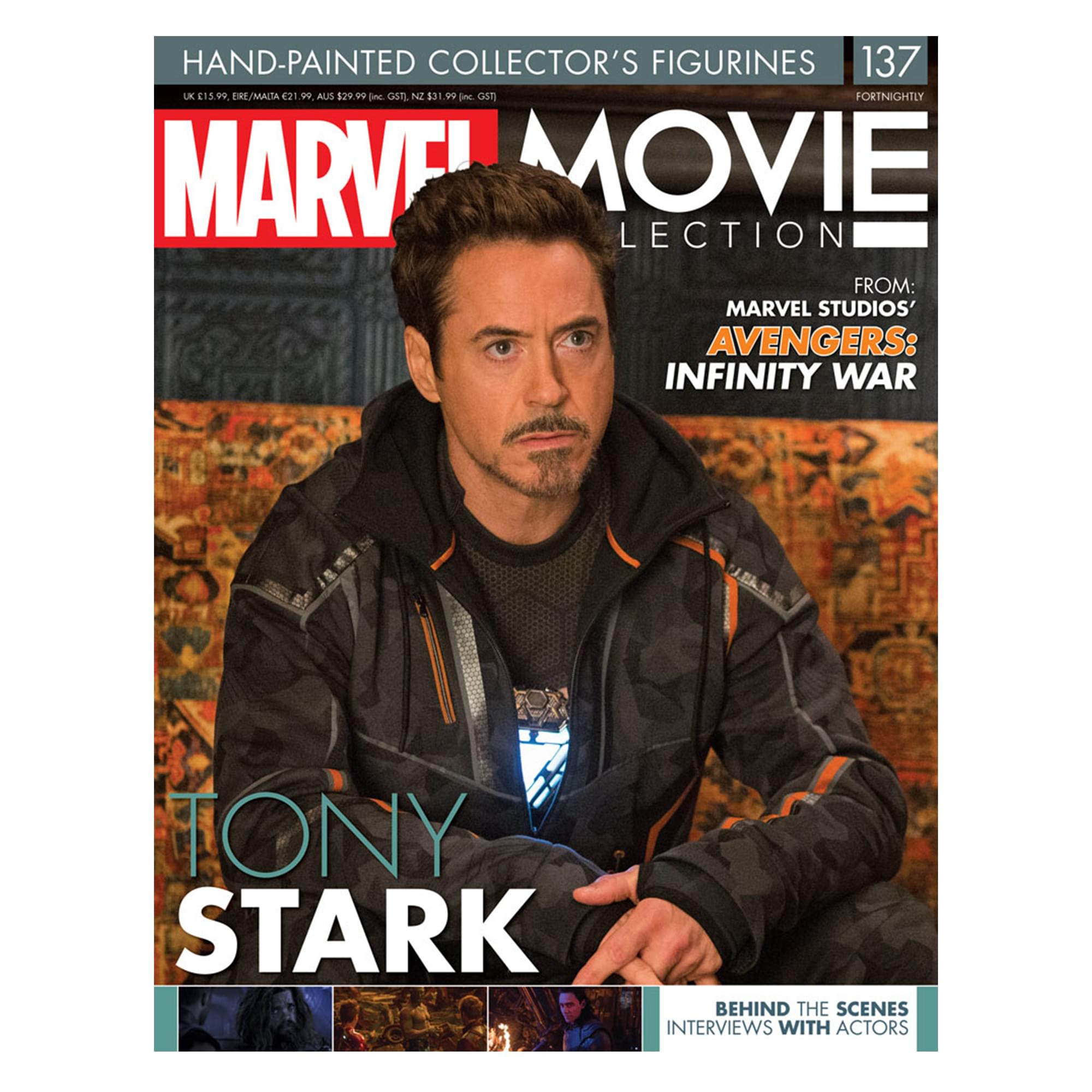 Eaglemoss Marvel Movie Collection Magazine Issue #137 Tony Stark (Tracksuit)