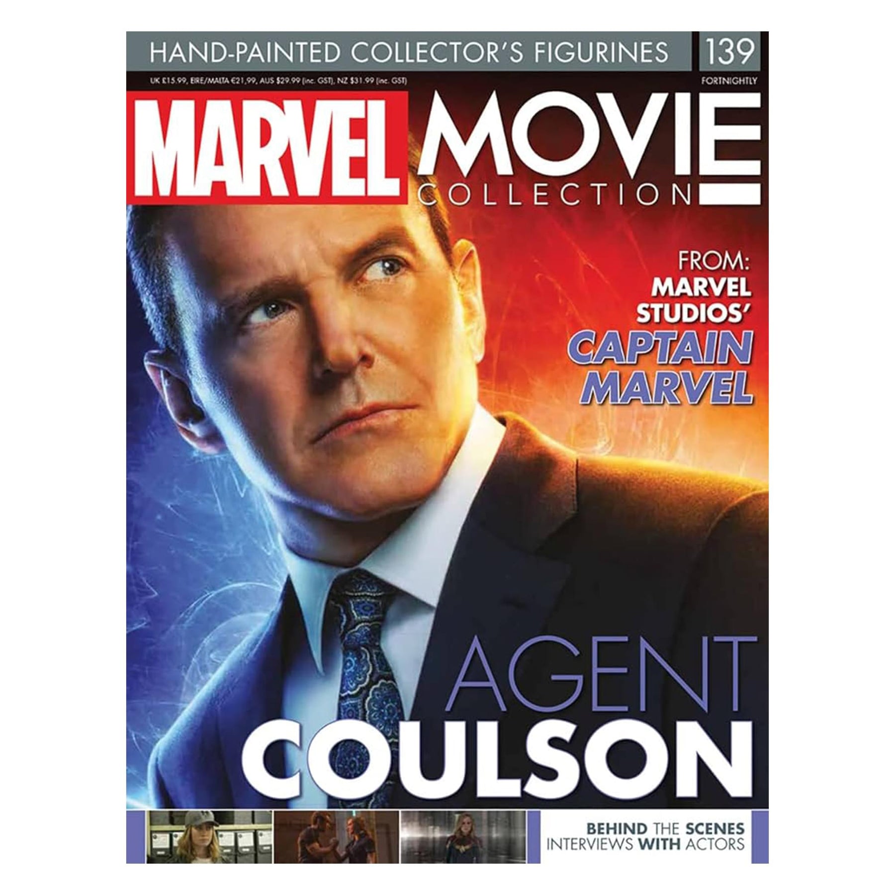 Marvel Movie Collection Magazine Issue #139 Captain Marvel Agent Coulson
