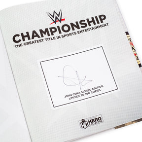 Eaglemoss WWE Championship The Greatest Prize Book John Cena Signed Edition