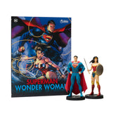 Eaglemoss DC Comics Superman and Wonder Woman Plus Collectibles Book and Figures