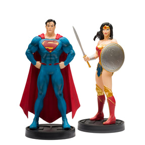 Eaglemoss DC Comics Superman and Wonder Woman Plus Collectibles Book and Figures