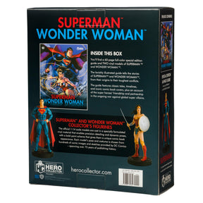 Eaglemoss DC Comics Superman and Wonder Woman Plus Collectibles Book and Figures