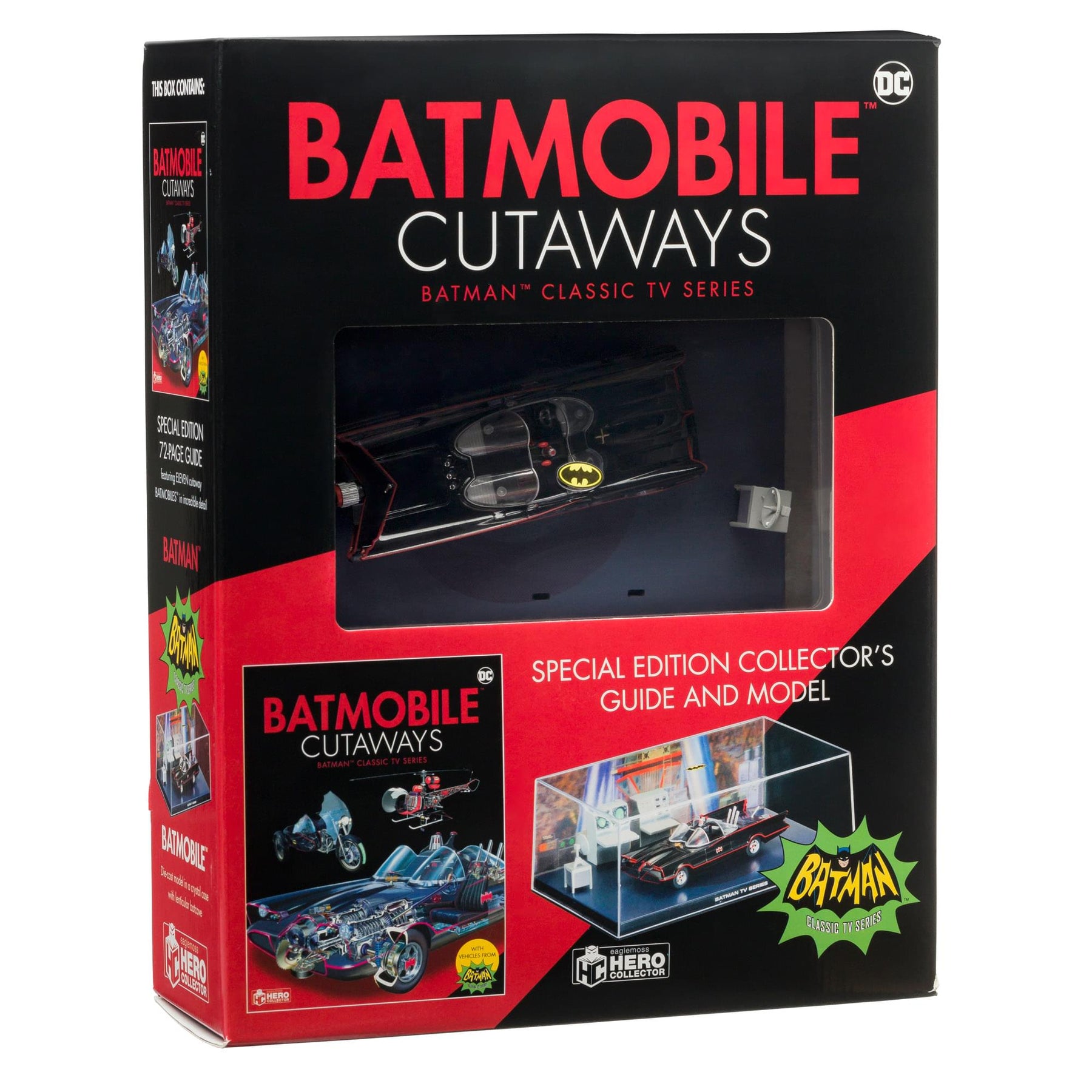 Eaglemoss DC Batmobile Cutaways Book and Collectible Car Batman Classic TV