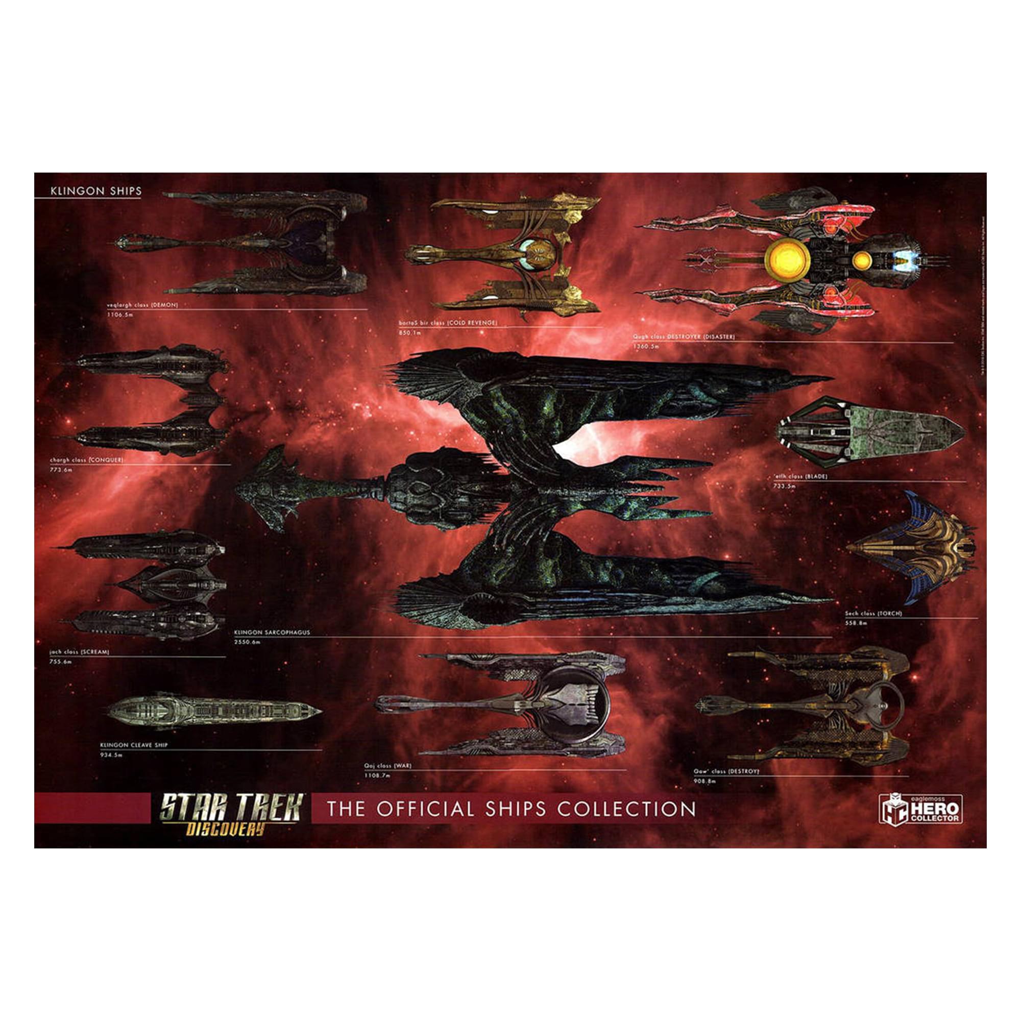 Eaglemoss Star Trek: Discovery Ships Size Chart Poster Set Of 2