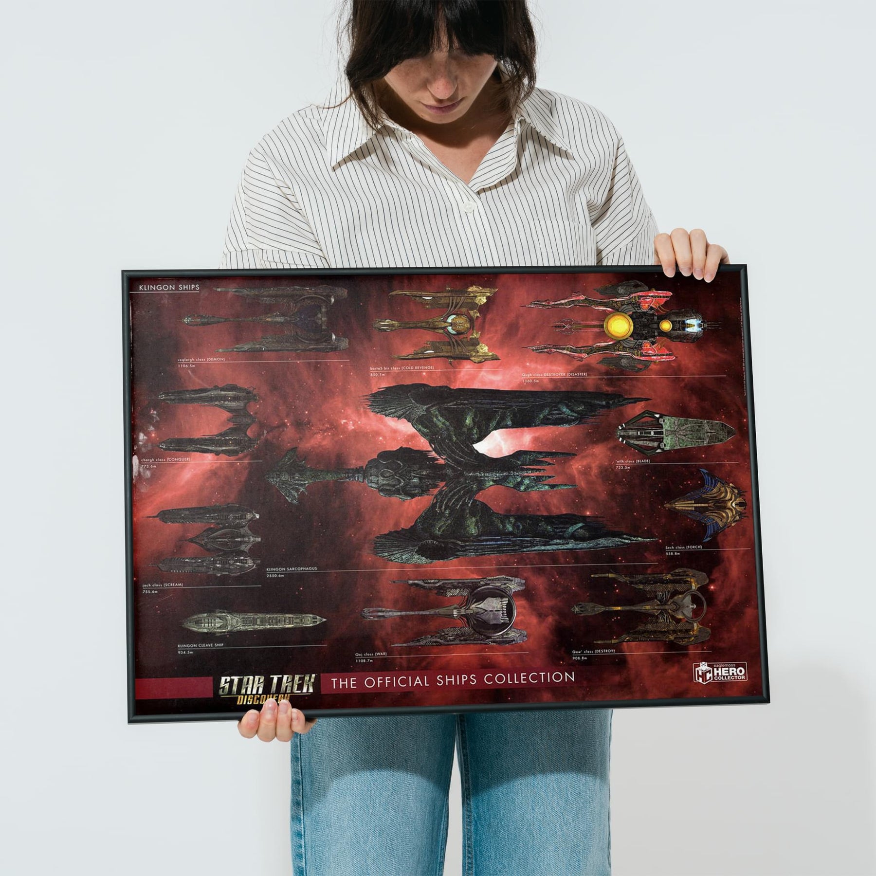 Eaglemoss Star Trek: Discovery Ships Size Chart Poster Set Of 2