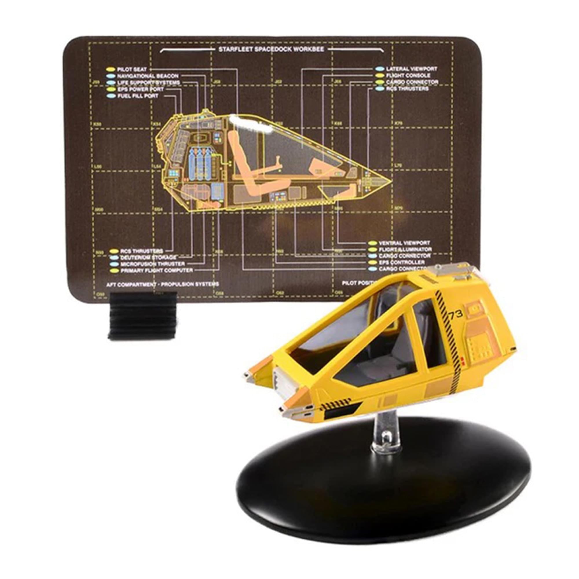 Eaglemoss Star Trek Shuttlecraft Replica Set 3 Travel Pod, Type-11 Argo, Workbee